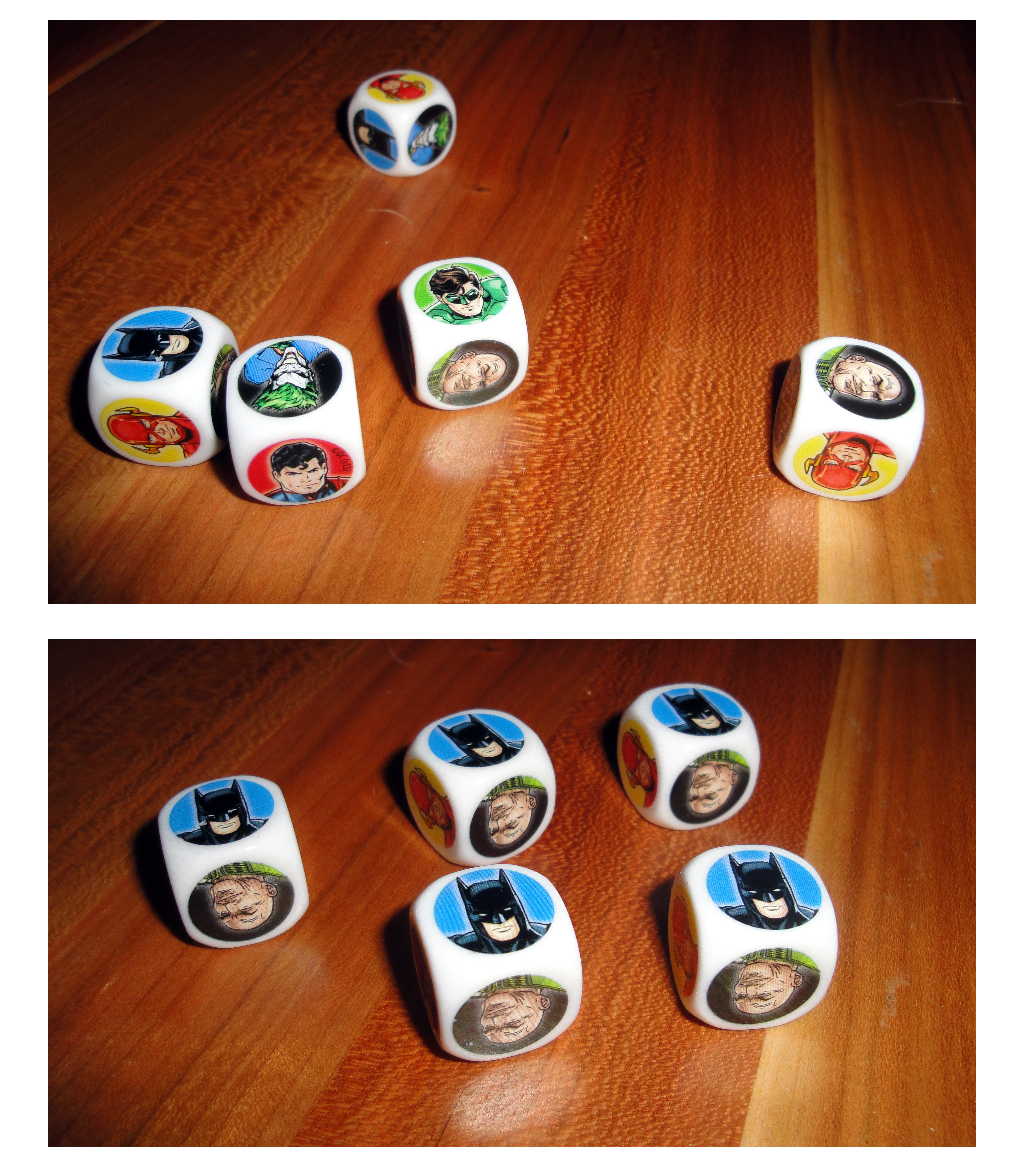 Review - Justice League Face Off Dice Game - BattleGrip