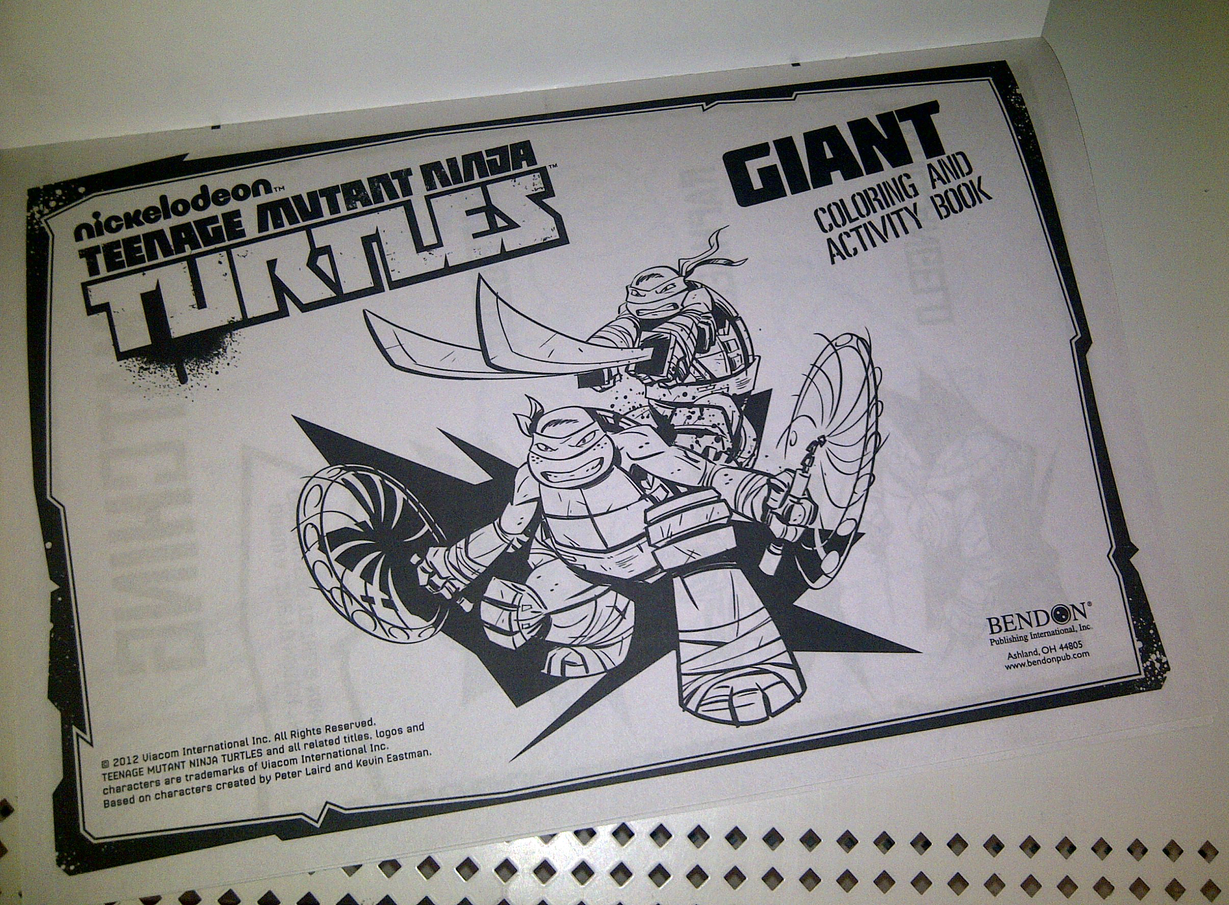 Giant Teenage Mutant Ninja Turtles Coloring Pages