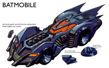 Spotted Online – Batman: Arkham Asylum Batmobile Concept Artwork –  BattleGrip