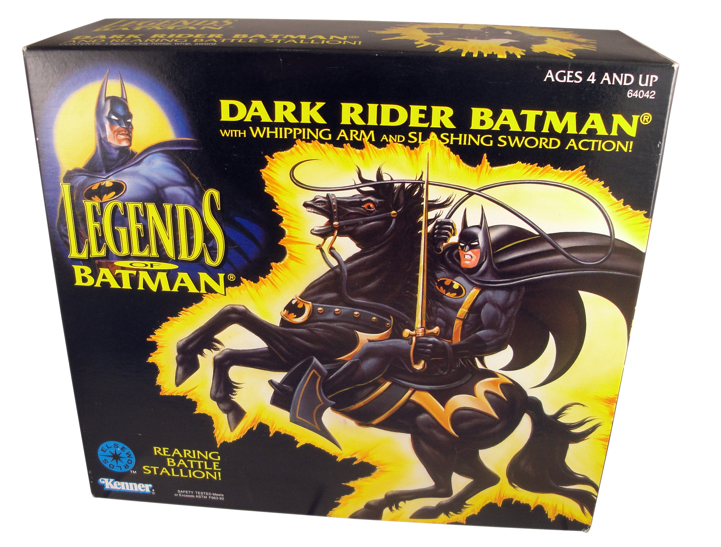 Figura de juguete vintage Kenner '94 Legends of Batman Dark Rider Batman  Horse V. RARA