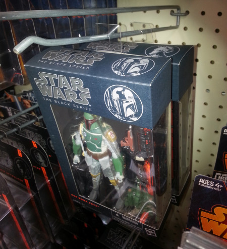 Not a Photoshop trick!!! This Boba Fett action figure was found for sale in Austin, clearly proving that the Star Wars Black series has failed since the day I find a Boba Fett is the day fans no longer care about the line. Right?