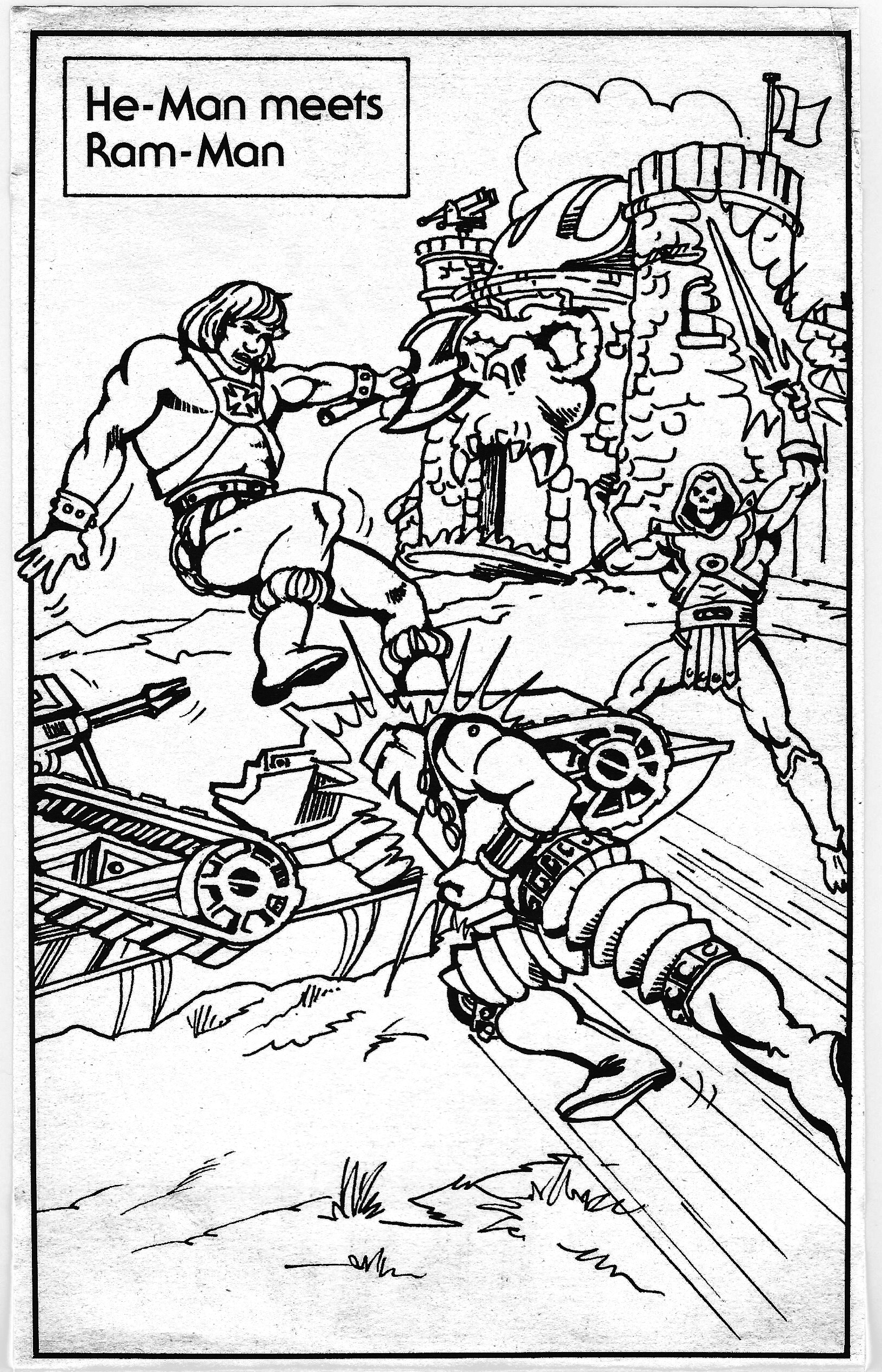 Download 1983 Masters of the Universe "Character Coloring Book" Pages - BattleGrip