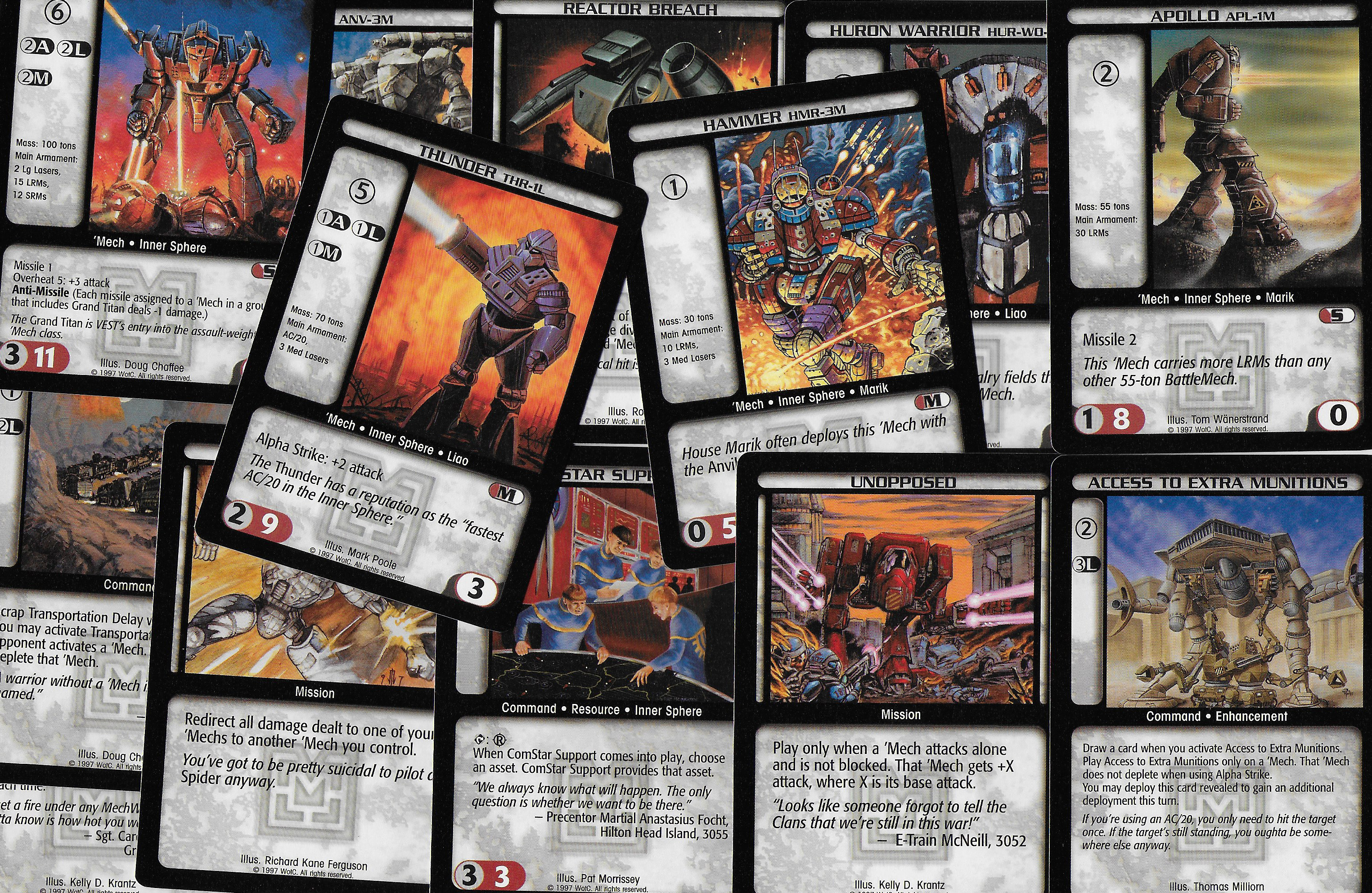 1997 BattleTech: Mercenaries Trading Card Game Booster Pack - BattleGrip